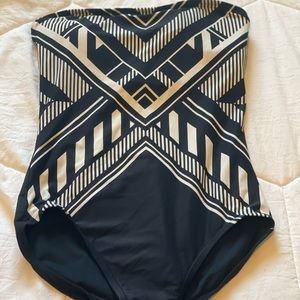 Tube top swimsuits one piece